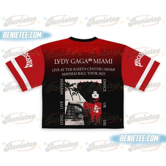Ld ga Mayhem Ball Tour Croptop Football Jersey, Ld ga Shirt