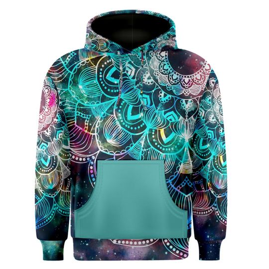 Colorful mandala flower ornaments abstract 3D Hoodie
