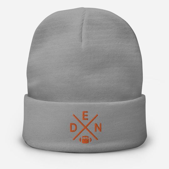 Denver Football Retro DEN Cross Winter Beanie Cap Hat