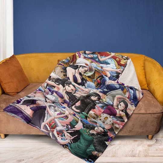 Nico Robin ONE PlECE Anime Sherpa Fleece Blanket