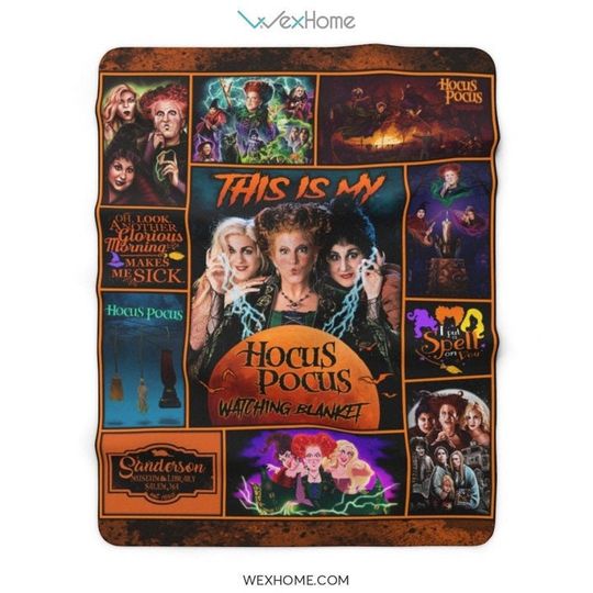 This Is My Hocus Pocus Watching Sherpa Fleece Blanket