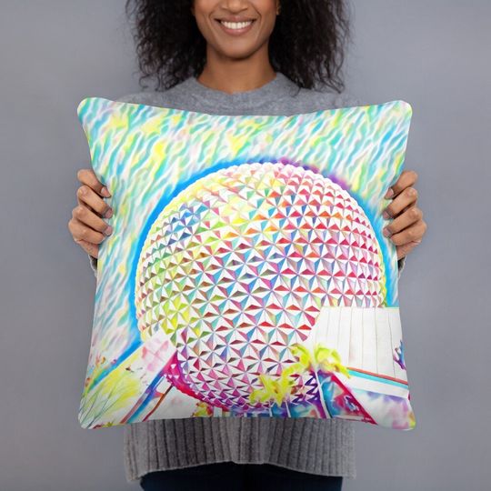 Castle Epcot pillow annual passholder gift for her 2 Sided Basic Pillow disneyana