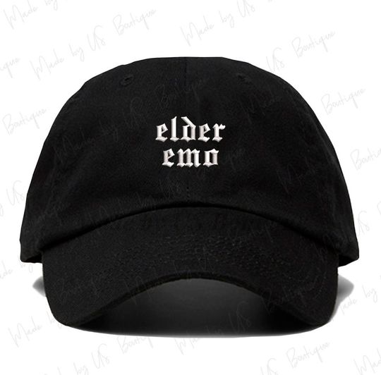 Elder Emo Hat Embroidered Baseball Dad Cap MAGA HAT, Emo Hat, Golfer