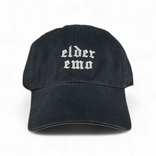 Elder Emo Hat Embroidered Baseball Dad Cap MAGA HAT, Emo Hat, Golfer