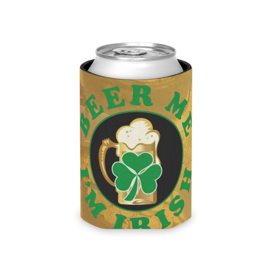 Beer Me I'm Irish Pots of Gold St. Patrick's Day Can Cooler