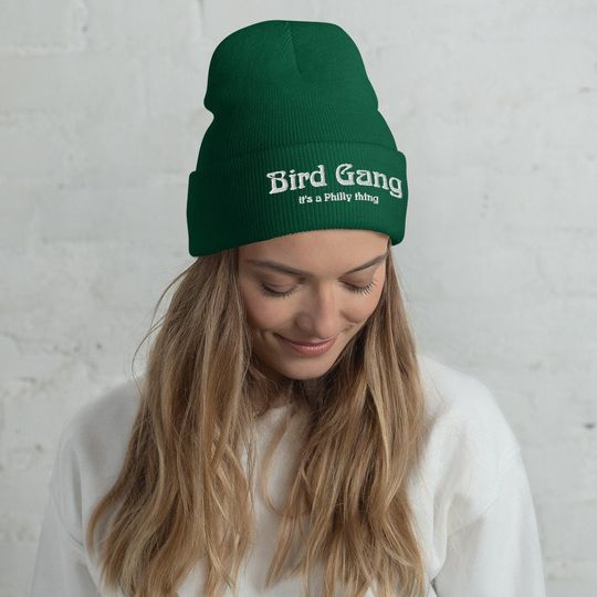 bird gang Philadelphia eaglesCuffed Beanie