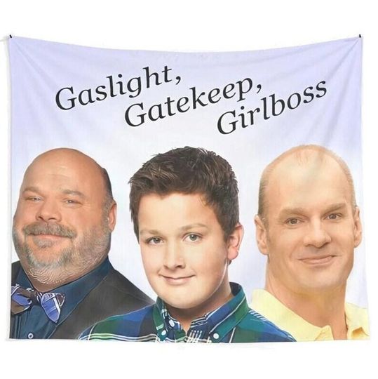 Gaslight Gatekeep Tapestries Funny Meme Tapestry Girlboss Tapestry