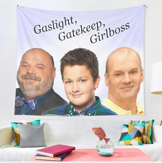 Gaslight Gatekeep Tapestries Funny Meme Tapestry Girlboss Tapestry