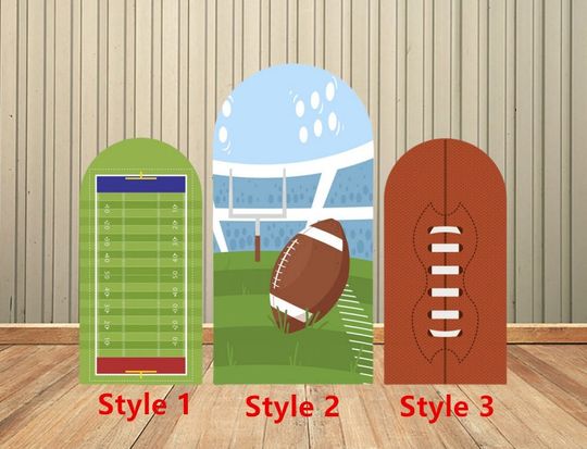 American Football Arch Backdrop Cover, Boy Birthday Party Photography Background Custom Birthday Party Backdrop Decoration Supplies