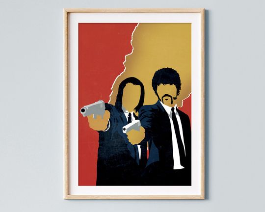 Pulp Fiction movie tribute poster