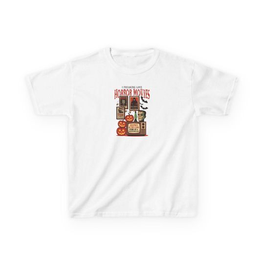 Halloween Baby Tee, Horror Movie Style, Monster Baby Shirt, Spooky Season T-Shirt