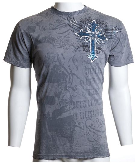 ARCHAIC Men's Short Sleeve RED FLAG Crewneck T-Shirt