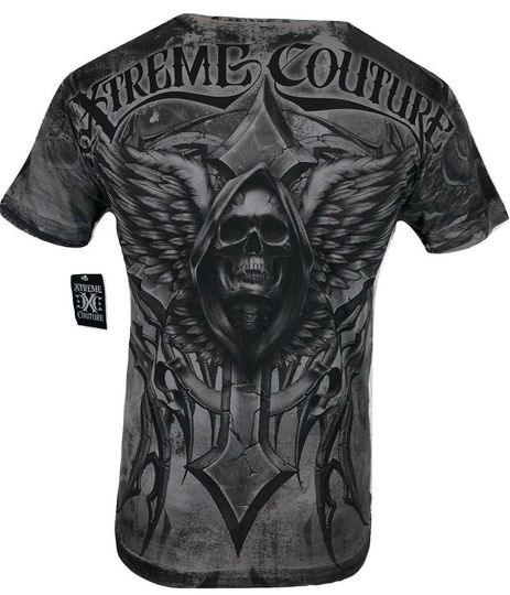 XTREME COUTURE by AFFLICTION Men T-Shirt Last Scream  Biker
