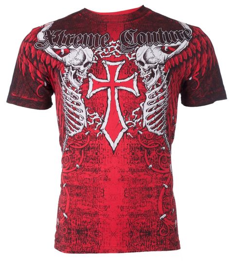 XTREME COUTURE Men's Short Sleeve AFTERSHOCK Crewneck T-Shirt