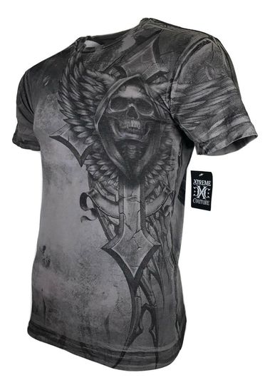 XTREME COUTURE by AFFLICTION Men T-Shirt Last Scream  Biker
