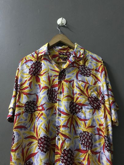 cc master by l pherrow hawaiian rayon shirt japanese brand medium sun surf