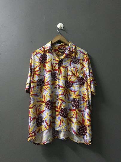 cc master by l pherrow hawaiian rayon shirt japanese brand medium sun surf
