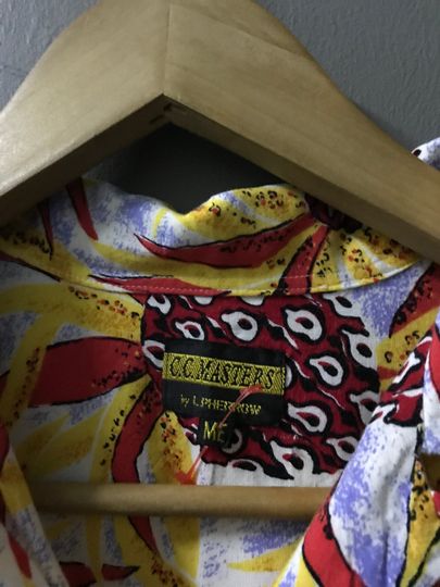 cc master by l pherrow hawaiian rayon shirt japanese brand medium sun surf