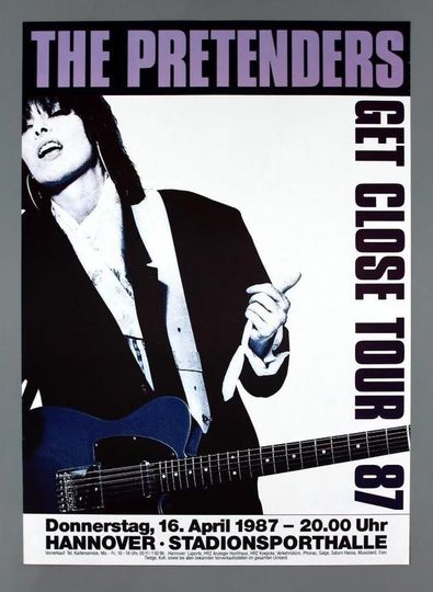 The Pretenders 1987 Concert Poster
