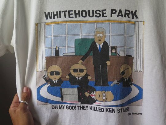 Vintage 90S Bill Clinton White House SOUTH PARK Parody Tee