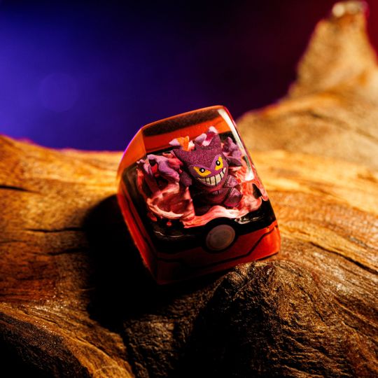 FRIENDLY PKM Artisan Keycap, Spacebar Keycap, Keycap Set, Cute Keycap