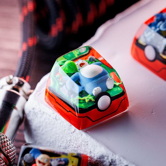FRIENDLY PKM Artisan Keycap, Spacebar Keycap, Keycap Set, Cute Keycap