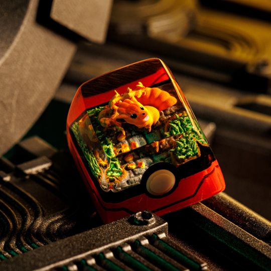 FRIENDLY PKM Artisan Keycap, Spacebar Keycap, Keycap Set, Cute Keycap