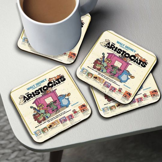 Disney Vintage The Aristocats Coasters
