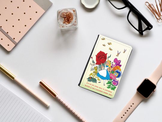 Passport Cover,Disney Travel Set, Alice In Wonderland, the Cheshire Cat