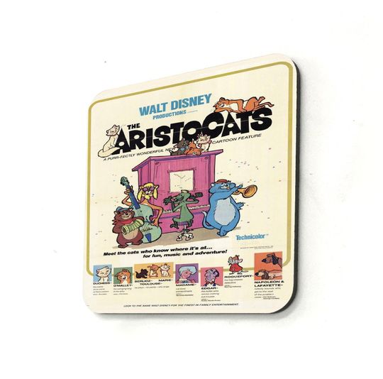 Disney Vintage The Aristocats Coasters