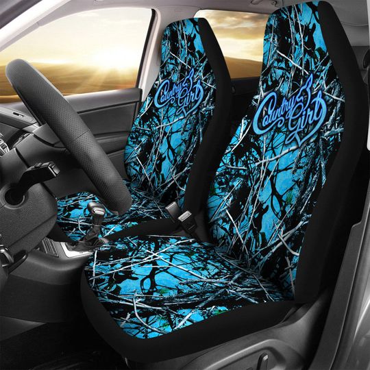 Country Girl Blue Camo Car Seat Covers
