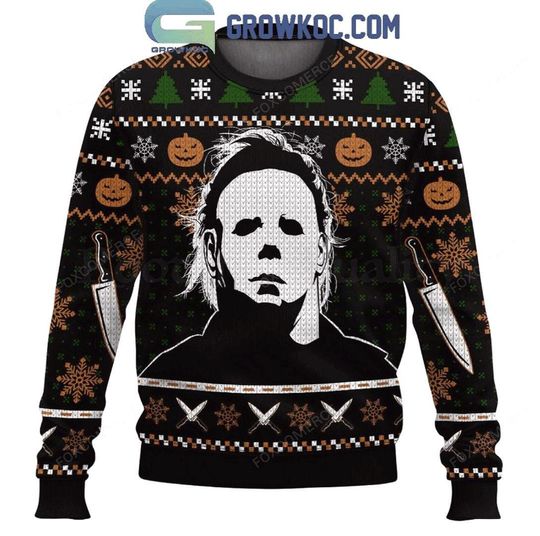 Michael Myers 2025 Halloween Christmas Ugly Sweater