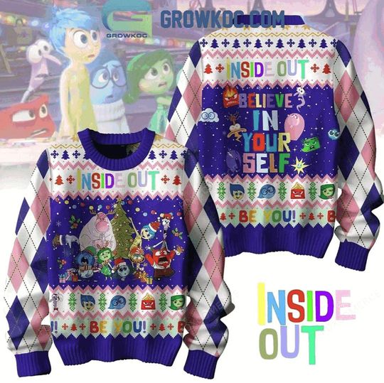 Inside Out Believe In Yourself Christmas Ugly Sweater