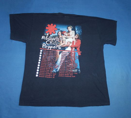 Red Hot Chili Peppers shirt World Tour shirt American rock band shirt