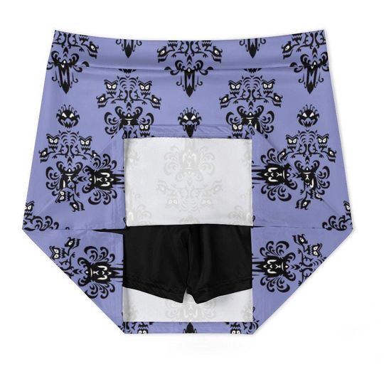 Haunted Mansion Wallpaper Athletic A-Line Skirt With Pocket Solid Shorts