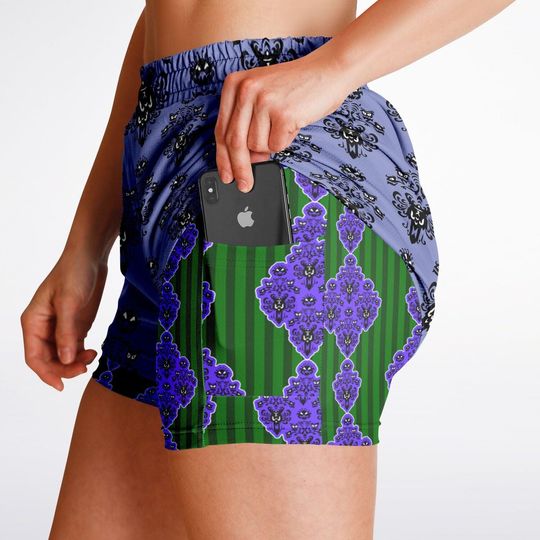 Haunted Mansion Wallpaper Women's Sport Skirt