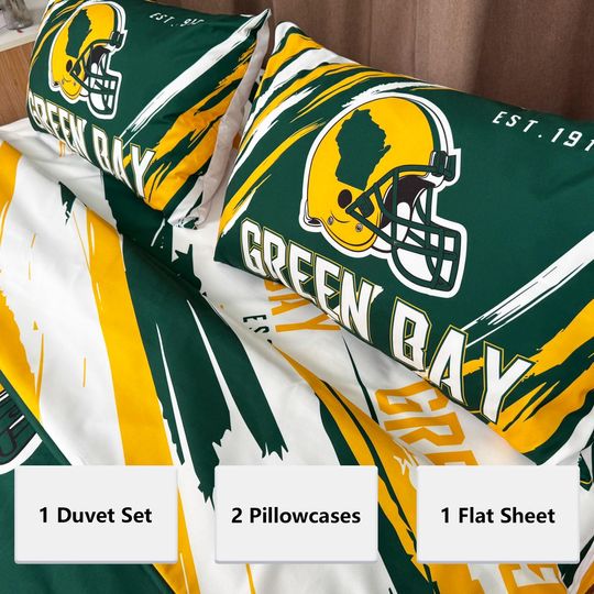 Green Bay Football Bedding Set