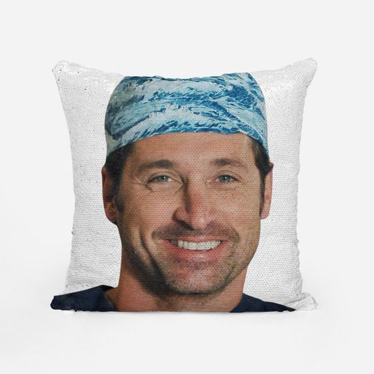 DEREK "MCDREAMY" SHEPHERD - Grey's Anatomy Fan Sequin Pillow