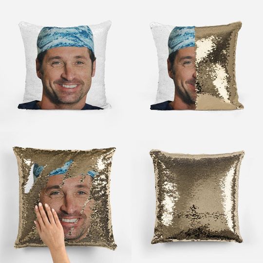 DEREK "MCDREAMY" SHEPHERD - Grey's Anatomy Fan Sequin Pillow