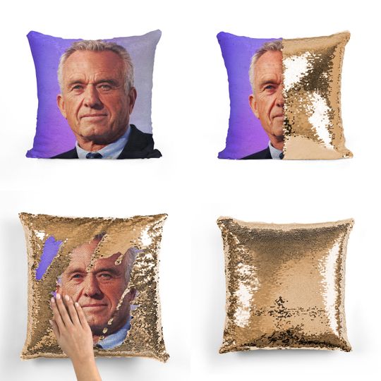 RFK JR - Robert F Kennedy Jr. Fan Sequin Pillow