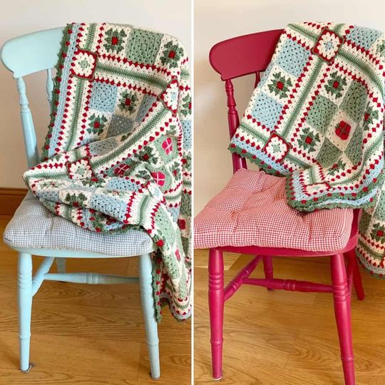 The Noel Nine Patch Blanket Pattern