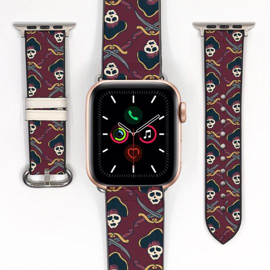Theme Park Skull Pirates of the Caribbean Apple Watch Band