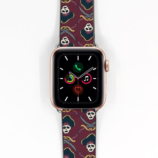 Theme Park Skull Pirates of the Caribbean Apple Watch Band