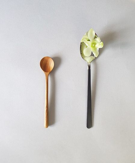 2 Teak Wood Handmade Small Round Spoons- Reusable Spoons