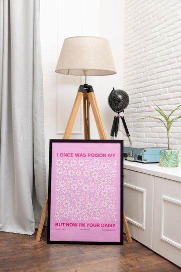 Tay Tay Don't Blame Me Lyrics Print | Pink Fan Girl Merch |  Tay Tay Poster