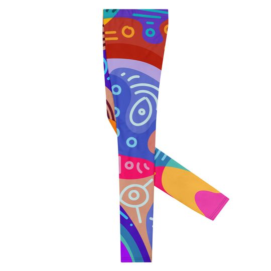 Batik Geometric Men's Leggings