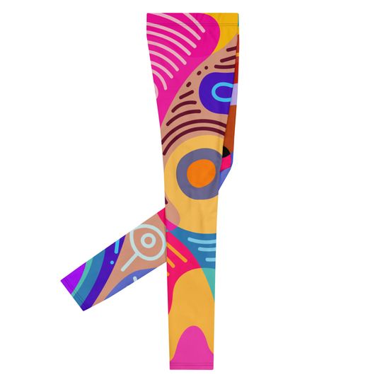 Batik Geometric Men's Leggings
