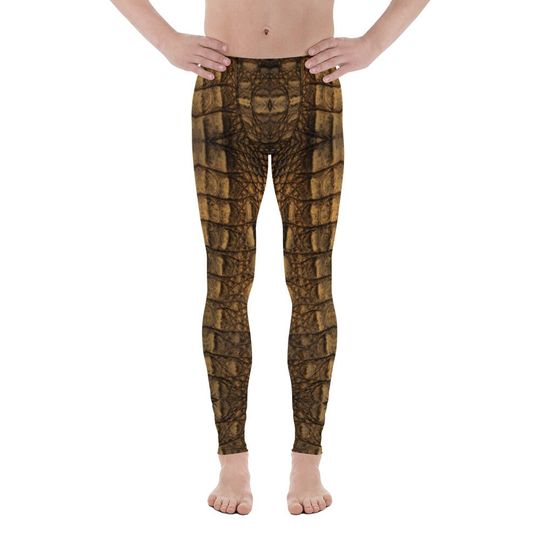 Crocodile Skin Pattern Men's Leggings