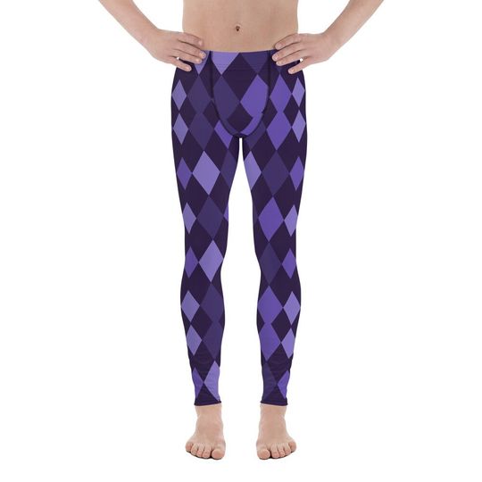 Mardi Gras Patterns Men's Leggings- Three Options