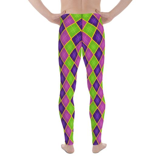 Mardi Gras Patterns Men's Leggings- Three Options